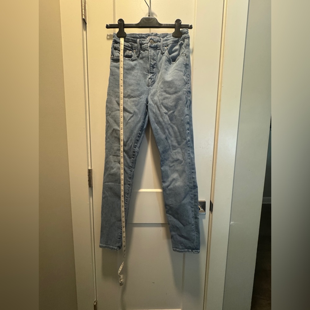 Good American light washed jeans